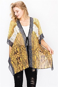 Animal Print Topper Kimono