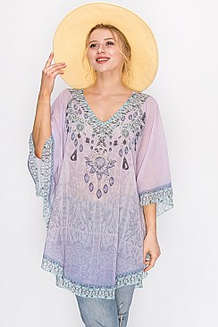 BOHO CHIC Topper Kimono COVER UP