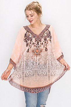 BOHO CHIC Topper Kimono COVER UP