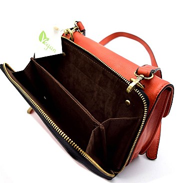 B0143-LP Brass-tone Hardware Vintage Look Messenger