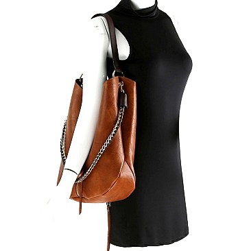 Chain Accent 2 in 1 Expendable Hobo MH-B0168