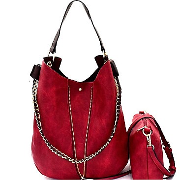 Chain Accent 2 in 1 Expendable Hobo MH-B0168