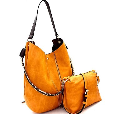 Chain Accent 2 in 1 Expendable Hobo MH-B0168