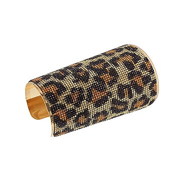 Rhinestone Covered Metal Cuff
