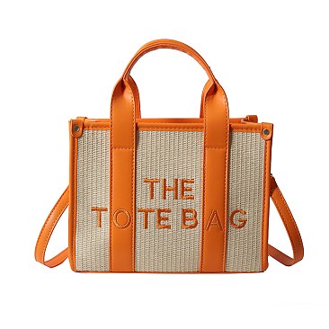 "The Tote Bag " Satchel Crossbody Straw Bag