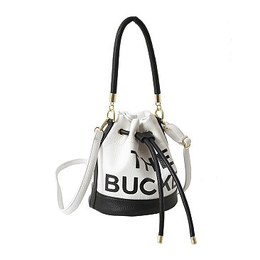 "The Bucket " Draw String Shoulder Bag