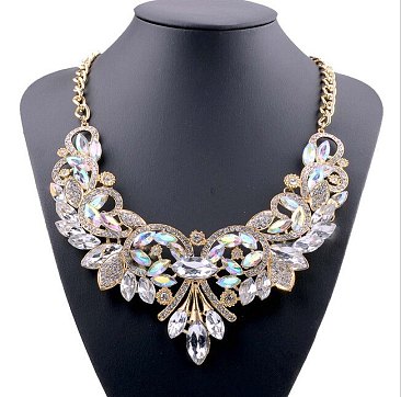 Stunning Chunky Rhinestone Necklace