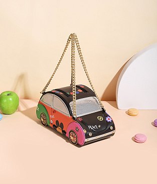 Car Figure Chain Strap Handbag