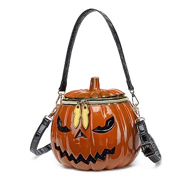 Halloween Pumpkin Jack Satchel Crossbody Bag