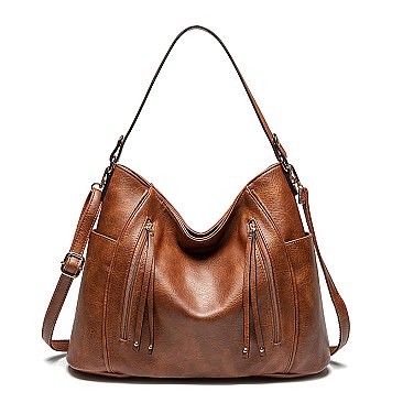 Side Pockets Hobo Shoulder Bag