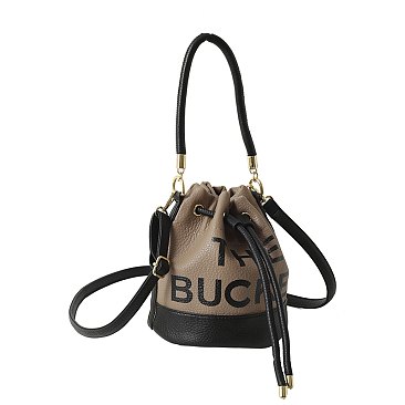 "The Bucket " Draw String Shoulder Bag