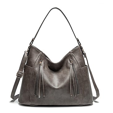 Side Pockets Hobo Shoulder Bag