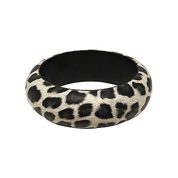 LEOPARD PRINT BANGLE BRACELET