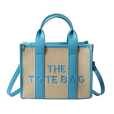 "The Tote Bag " Satchel Crossbody Straw Bag