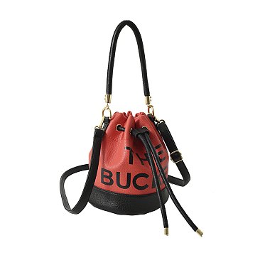 "The Bucket " Draw String Shoulder Bag
