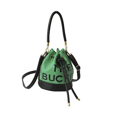 "The Bucket " Draw String Shoulder Bag