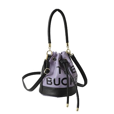 "The Bucket " Draw String Shoulder Bag