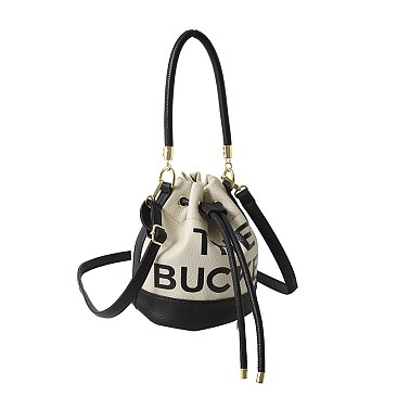 "The Bucket " Draw String Shoulder Bag