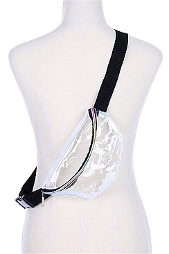 Holographic TRANSPARENT  Fashion Fanny Pack BUMBAG  FM-BA1147