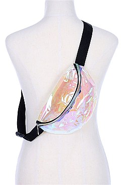 Holographic TRANSPARENT  Fashion Fanny Pack BUMBAG  FM-BA1148