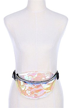 Holographic TRANSPARENT  Fashion Fanny Pack BUMBAG  FM-BA1148