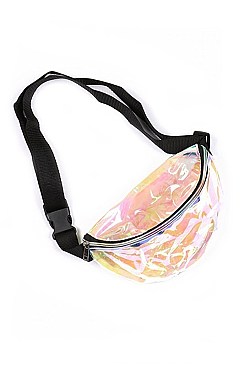 Holographic TRANSPARENT  Fashion Fanny Pack BUMBAG  FM-BA1148