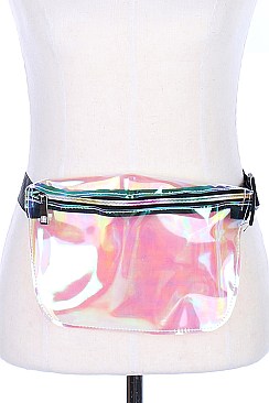 Pack of 12 Trendy Clear Transparent Crossbody - FannyPack  Bags