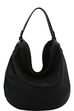 STYLISH TEXTURED PU LEATHER FASHION HOBO BAG  JYBAD-0005