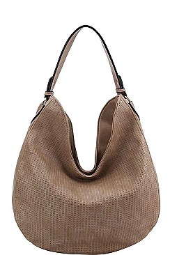 STYLISH TEXTURED PU LEATHER FASHION HOBO BAG  JYBAD-0005