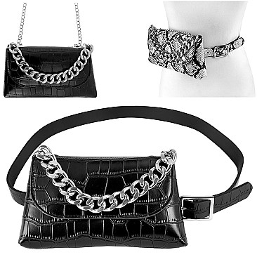 FASHION CHAIN STRAP CROSS BODY FANNY PACK