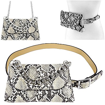 FASHION CHAIN STRAP CROSS BODY FANNY PACK