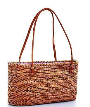 CHIC HAND MADE NATURAL WOVEN TOTE BAG