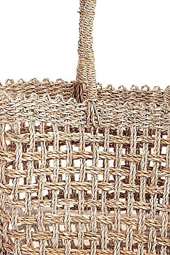TRENDY HAND MADE NATURAL WOVEN TOTE BAG
