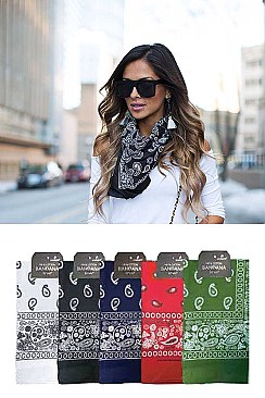 PACK OF 12 STYLISH MULTI USE BANDANAS