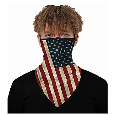 Pack of 12 US Flag Bandana Headwear Headwrap