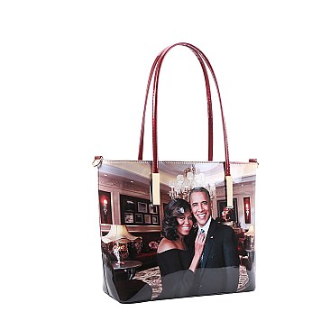 ROYALTY OBAMA PRINT 3 IN 1 SHOPPER SET