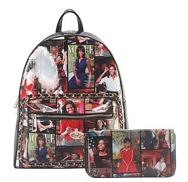 2 IN 1 MICHELLE OBAMA BACKPACK WALLET SET