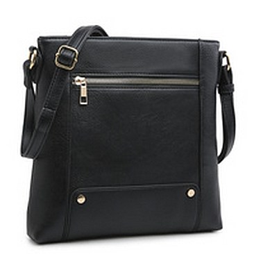 Front Zip Pocket Crossbody Bag