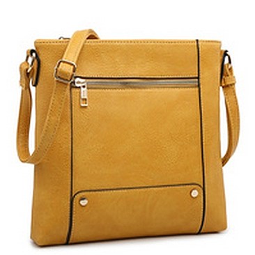 Front Zip Pocket Crossbody Bag