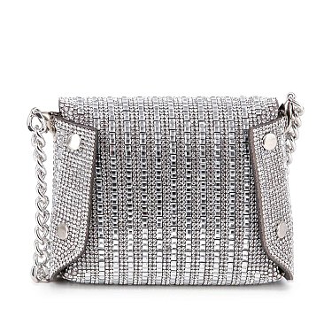Ultra Petite Dazzling Rhinestone Shoulder Bag