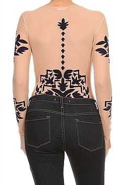 Pack of 6 Pieces Stylish Printed Top Bodysuit BJBCR8015