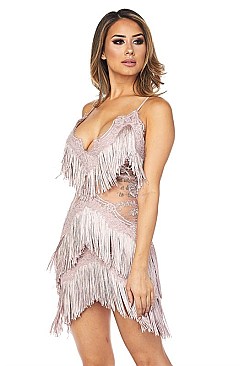 PACK OF 6 PIECES SEXY FRINGE DRESS BJBD10293P1