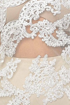 PACK OF 6 PIECES FASHIONABLE LACE LONG SLEEVES DRESS BJBD8104