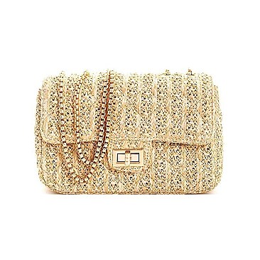 Chic Woven Cool Crossbody Bag