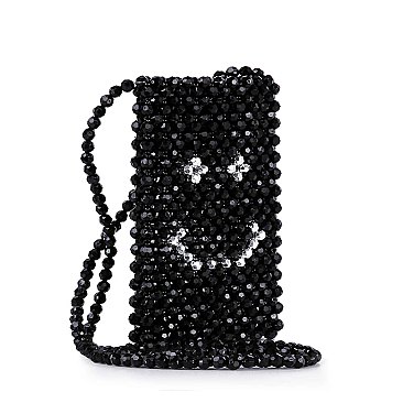 Beaded Happy Cell Phone Crossbody