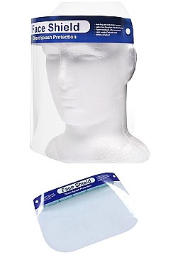 TRANSPARENT DETACHABLE MEDICAL DENTAL FULL FACE SHIELD