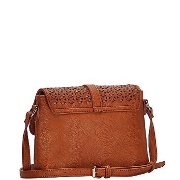 STYLISH DESIGNER LASER CUT FLAP CROSSBODY BAG JYBGA-81942