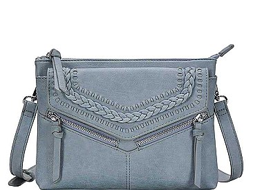 STYLISH DESIGNER BRAIDED FASHION MESSENGER BAG JYBGA-81979