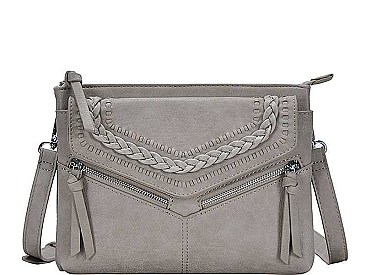 STYLISH DESIGNER BRAIDED FASHION MESSENGER BAG JYBGA-81979