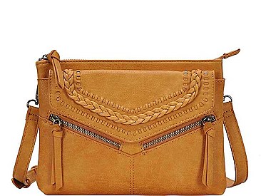 STYLISH DESIGNER BRAIDED FASHION MESSENGER BAG JYBGA-81979